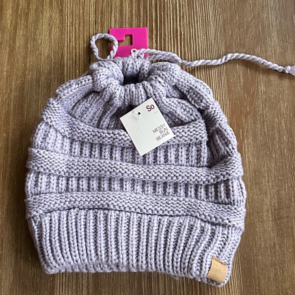 Messy Bun Beanie